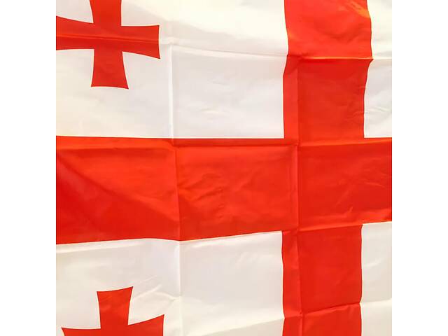 Прапор Грузії RESTEQ 150×90 см — біло-червоний грузинський прапор Georgia з поліестеру, міцний прапор для дому, вулиці та заходів - Фото 2