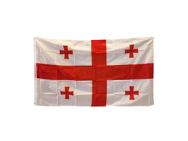 Прапор Грузії RESTEQ 150×90 см — біло-червоний грузинський прапор Georgia з поліестеру, міцний прапор для дому, вулиці та заходів - Фото 4