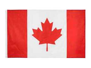 Прапор Канади RESTEQ 150×90 см — поліестеровий канадський прапор високої якості, декоративний і патріотичний виріб для