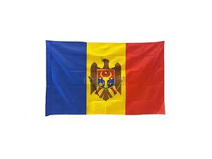 Прапор Молдови RESTEQ 150×90 см — поліестеровий прапор Молдови для дому, офісу, вулиці та святкових заходів, якісний та міцний