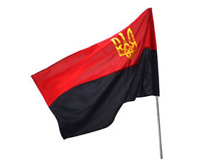 Прапор УПА габардин 90*135 з ТРИЗУБОМ BK3032