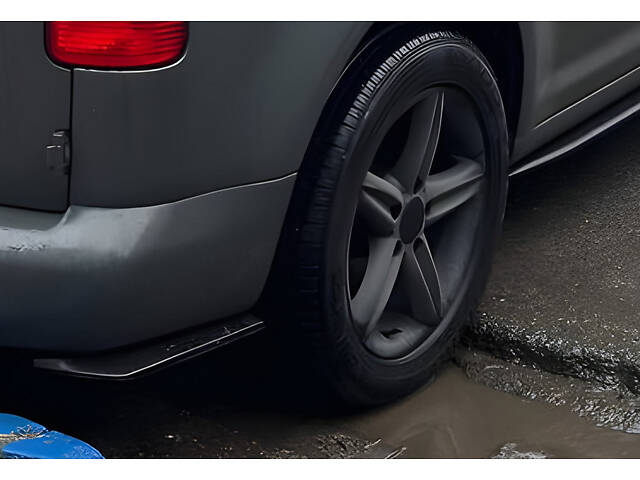 Flap накладка на задний бампер DPT (ABS) (2шт) (черный глянец) для Volkswagen Caddy 2004-2010 гг - Фото 1