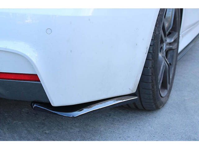 Flap накладка на задний бампер DPT (ABS) (2шт) (черный глянец) для Volkswagen Caddy 2004-2010 гг - Фото 5