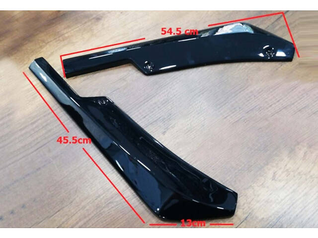 Flap накладка на задний бампер DPT (ABS) (2шт) (черный глянец) для Volkswagen Caddy 2004-2010 гг - Фото 10