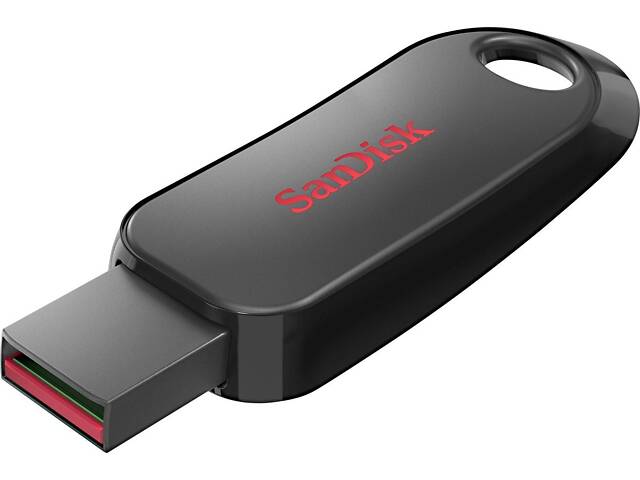 Флеш-накопитель SanDisk USB 2.0 Cruzer Snap 128Gb Black - Фото 1