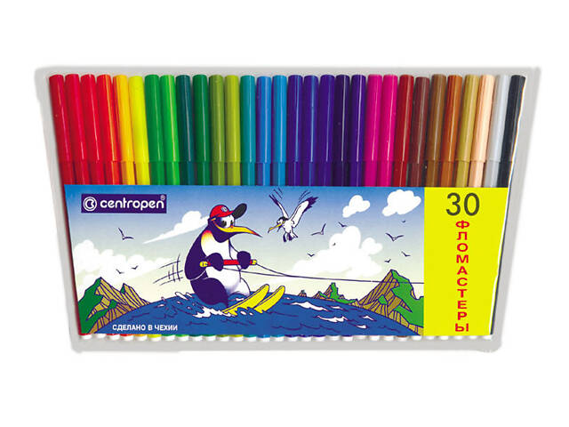Фломастеры на 30 цветов ‘Centropen’ - Фото 1