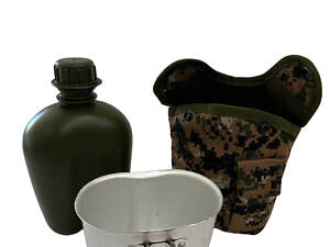 Фляга с чашкой и чехлом Solve NATO 1 л Зеленый пиксель KT6004009