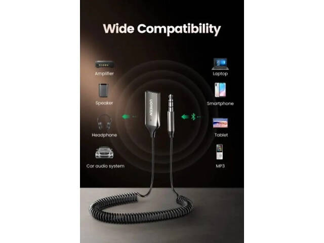 FM-модулятор Ugreen Bluetooth 5.0 Aux з мікрофоном CM309 UGREEN Black (70601) - Фото 4