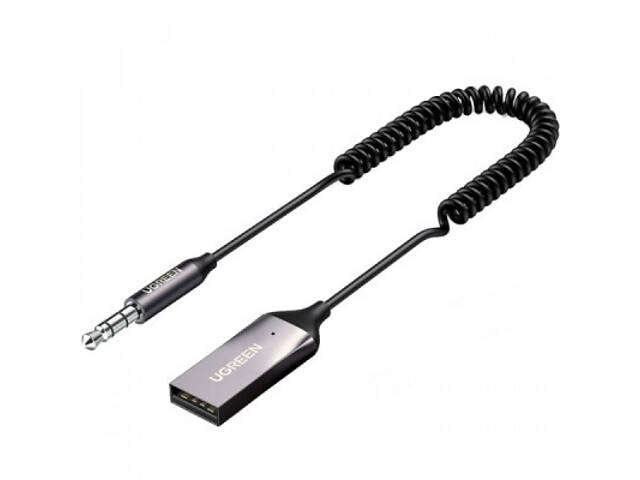 FM-модулятор Ugreen Bluetooth 5.0 Aux з мікрофоном CM309 UGREEN Black (70601) - Фото 6