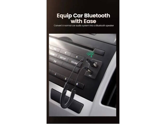 FM-модулятор Ugreen Bluetooth 5.0 Aux з мікрофоном CM309 UGREEN Black (70601) - Фото 10