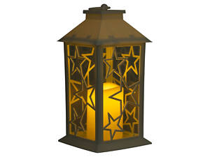 Фонарь декоративный 14×14×30 (см) подвесной с LED подсветкой Белый CR-3-1