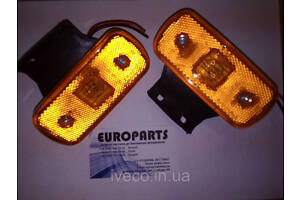 Ліхтар габаритний пластик LED, жовтий, з кронштейном, 0005445211, 0028204456, 1798980, 70015933