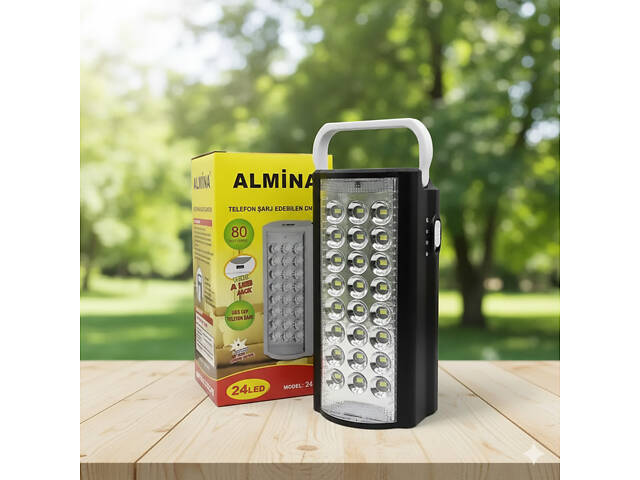 Ліхтар Лампа Almina Переносний Світлодіодний LED з Повербанком - Фото 1