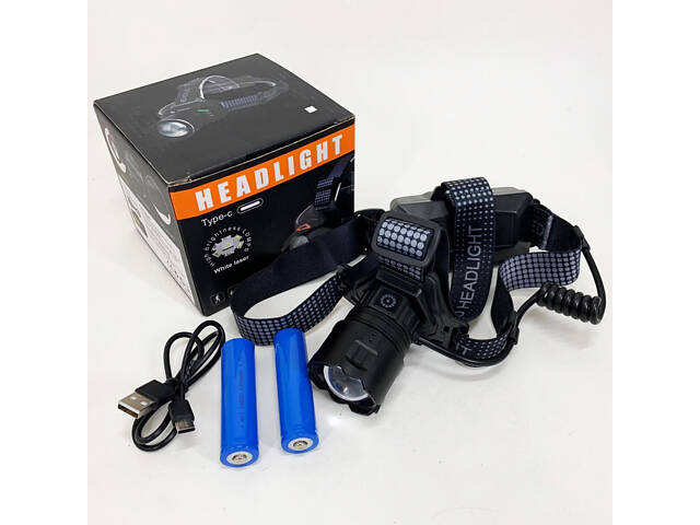 Ліхтар налобний 8505 WHITE LASER LED PM10-4TG (White+Yellow+Blue+Red) 2x18650 - Фото 4