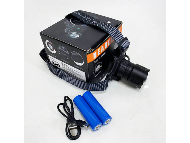 Ліхтар налобний 8505 WHITE LASER LED PM10-4TG (White+Yellow+Blue+Red) 2x18650 - Фото 6