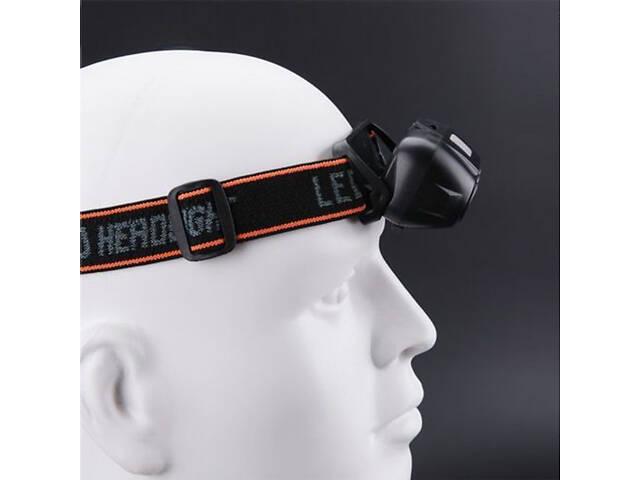 Ліхтар налобний акумуляторний KX-214-3LED, потужний світлодіодний ліхтарик на голову водонепроникний - Фото 3