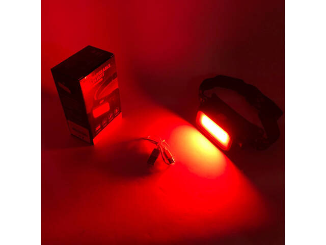 Ліхтар налобний BL-008+COB (white+red), червоне світло, водозахист, вбудований акумулятор - Фото 14