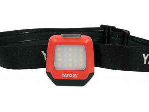Фонарь налобный диодный 2в1 аккумуляторный USB YATO YT-08598