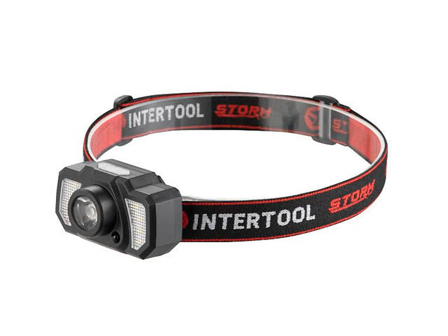 Фонарь налобный Intertool-Storm 3Вт x 120Лм x 1200мAч 7 (LB-0311) - Фото 1