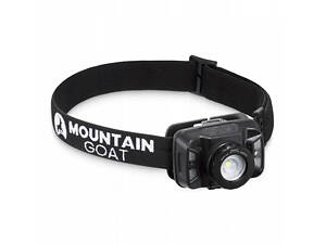 Ліхтар налобний Mountain Goat LED 350 lm акумуляторний, з регулюванням нахилу Black (P-5907739318411)