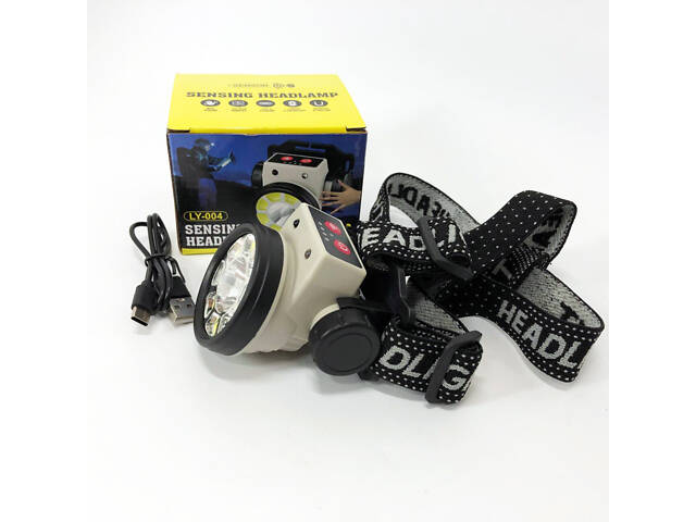 Ліхтар налобний PLD-LY004-XPE+COB, ліхтарик на голову для роботи, потужний світлодіодний ліхтарик на голову - Фото 9