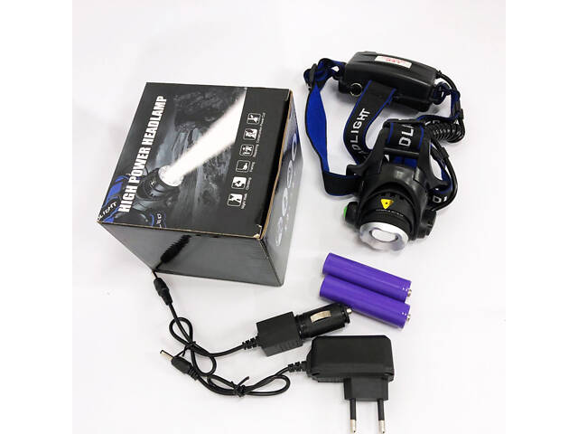 Ліхтар налобний PLD-V9-F-4XPE, Потужний акумуляторний ліхтарик, Водонепроникний ліхтарик - Фото 3