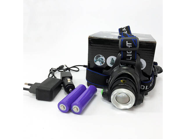 Ліхтар налобний PLD-V9-F-4XPE, Потужний акумуляторний ліхтарик, Водонепроникний ліхтарик - Фото 7