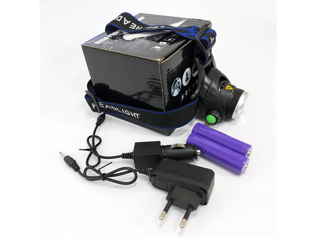 Ліхтар налобний PLD-V9-F-4XPE, Потужний акумуляторний ліхтарик, Водонепроникний ліхтарик - Фото 8