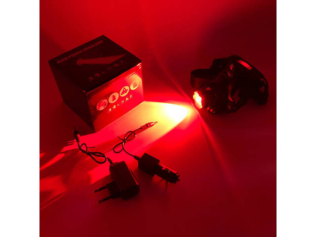 Ліхтар налобний PLD-V9-F-4XPE, Потужний акумуляторний ліхтарик, Водонепроникний ліхтарик - Фото 9