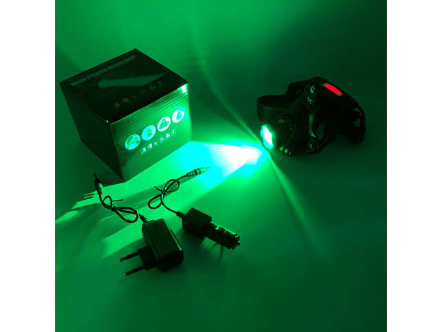 Ліхтар налобний PLD-V9-F-4XPE, Потужний акумуляторний ліхтарик, Водонепроникний ліхтарик - Фото 10