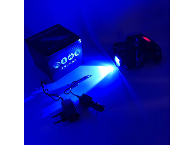 Ліхтар налобний PLD-V9-F-4XPE, Потужний акумуляторний ліхтарик, Водонепроникний ліхтарик - Фото 11