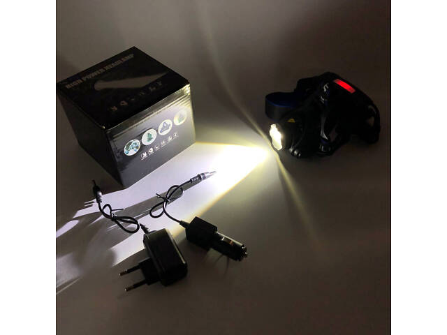 Ліхтар налобний PLD-V9-F-4XPE, Потужний акумуляторний ліхтарик, Водонепроникний ліхтарик - Фото 12