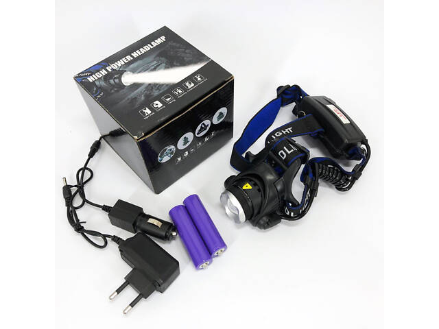 Ліхтар налобний PLD-V9-F-4XPE, Потужний акумуляторний ліхтарик, Водонепроникний ліхтарик - Фото 13