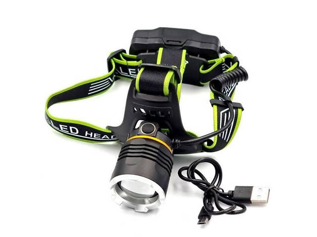 Ліхтар налобний з датчиком руху Police BL-8003-P50, ліхтарик bailong, ліхтарик налобний з usb зарядкою - Фото 4