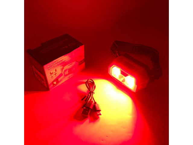 Ліхтар налобний SH-S31-XPE+COB(white+red), Ліхтар акумуляторний для риболовлі, Ліхтар для рятувальників - Фото 9