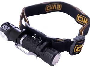 Фонарь налобный Сила - ом 2-в-1