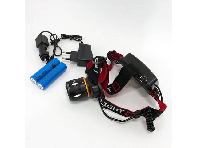 Ліхтар налобний світлодіодний водонепроникний з 2 акумуляторами Bailong BL-T06B-P90, головний ліхтарик - Фото 11