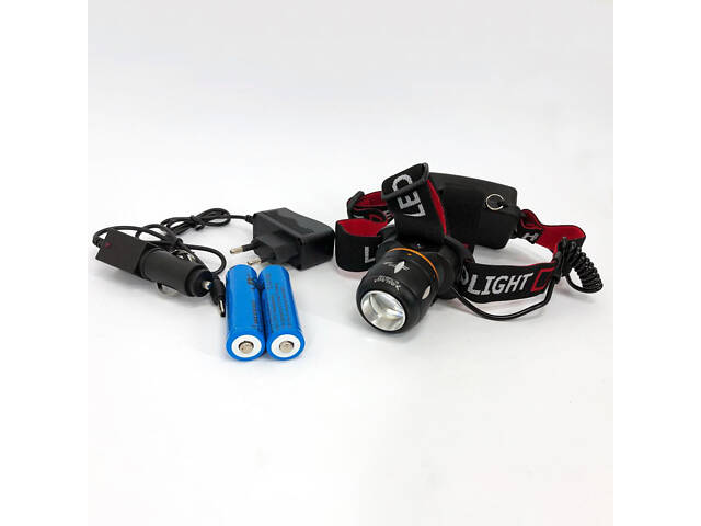 Ліхтар налобний світлодіодний водонепроникний з 2 акумуляторами Bailong BL-T06B-P90, головний ліхтарик - Фото 12