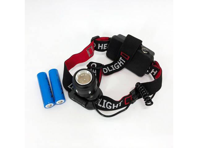 Ліхтар налобний світлодіодний водонепроникний з 2 акумуляторами Bailong BL-T06B-P90, головний ліхтарик - Фото 13