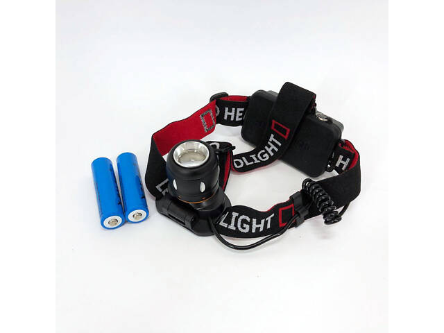 Ліхтар налобний світлодіодний водонепроникний з 2 акумуляторами Bailong BL-T06B-P90, головний ліхтарик - Фото 15