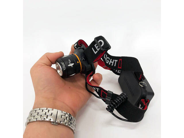 Ліхтар налобний світлодіодний водонепроникний з 2 акумуляторами Bailong BL-T06B-P90, головний ліхтарик - Фото 18