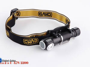 Ліхтар налобний Сила ом 2-в-1 (900502)