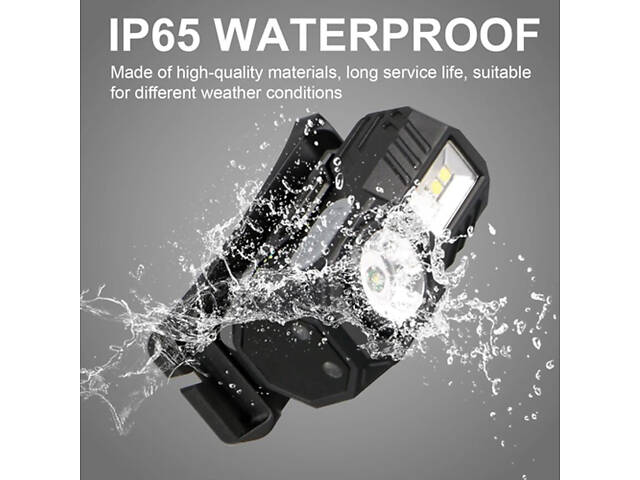 Ліхтар налобний T131-XPE+3SMD з датчиком руху, Налобний ліхтар для туризму риболовлі та полювання - Фото 3