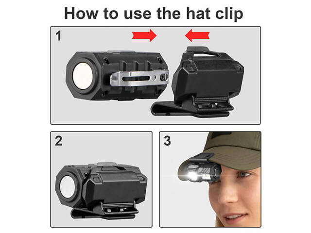 Ліхтар налобний T131-XPE+3SMD з датчиком руху, Налобний ліхтар для туризму риболовлі та полювання - Фото 2