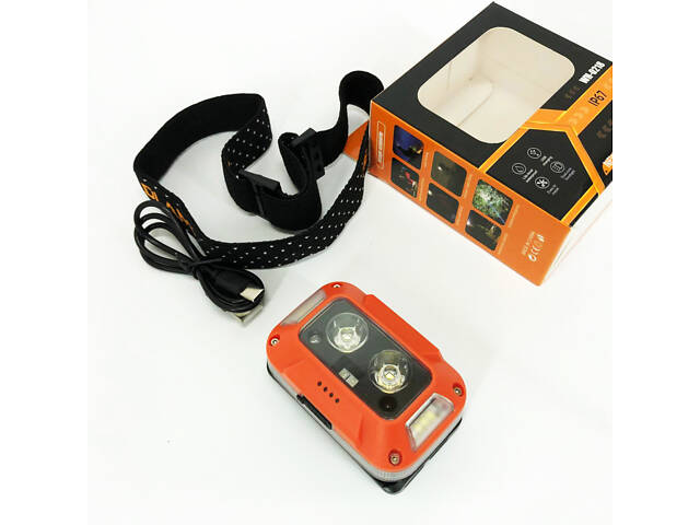Ліхтар налобний WH-0218-XPG(white+yellow)+SMD(red), Налобний ліхтар для туризму риболовлі та полювання - Фото 11