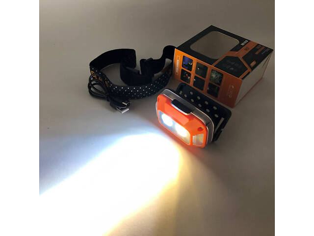 Ліхтар налобний WH-0218-XPG(white+yellow)+SMD(red), Налобний ліхтар для туризму риболовлі та полювання - Фото 15