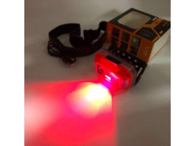 Ліхтар налобний WH-0218-XPG(white+yellow)+SMD(red), Налобний ліхтар для туризму риболовлі та полювання - Фото 17