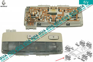 Фонарь подсветки ( Плафон освещения салона ) 8200033829 Renault / РЕНО ESPACE IV / ЭСПЭЙС 4, Renault / РЕНО LAGUNA II /