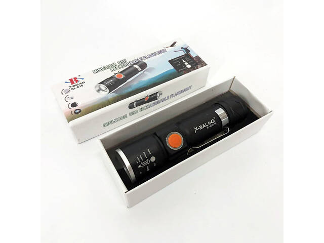 Ліхтар ручний акумуляторний тактичний X-Balog BL-616-T6 із зарядкою від павербанків із USB - Фото 9