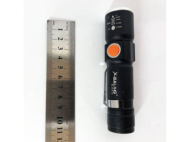 Ліхтар ручний акумуляторний тактичний X-Balog BL-616-T6 із зарядкою від павербанків із USB - Фото 10